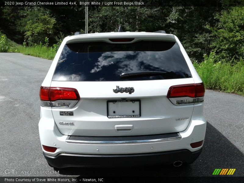 Bright White / Light Frost Beige/Black 2020 Jeep Grand Cherokee Limited 4x4