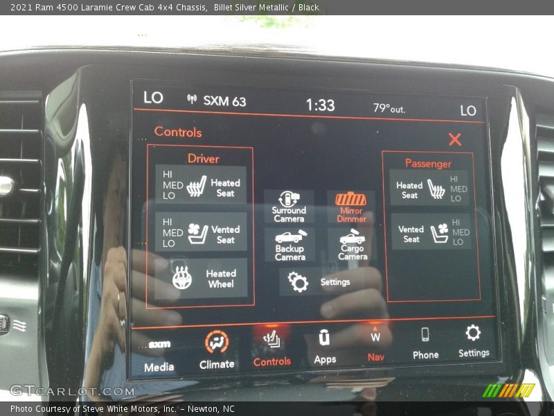 Controls of 2021 4500 Laramie Crew Cab 4x4 Chassis