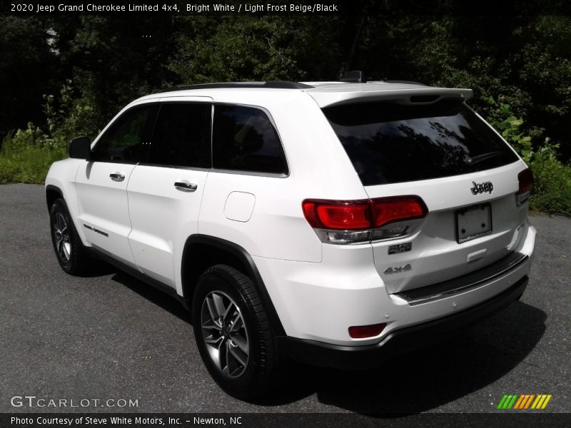 Bright White / Light Frost Beige/Black 2020 Jeep Grand Cherokee Limited 4x4