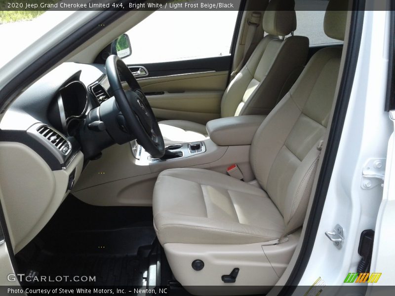 Bright White / Light Frost Beige/Black 2020 Jeep Grand Cherokee Limited 4x4