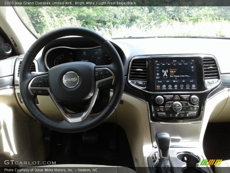 Bright White / Light Frost Beige/Black 2020 Jeep Grand Cherokee Limited 4x4