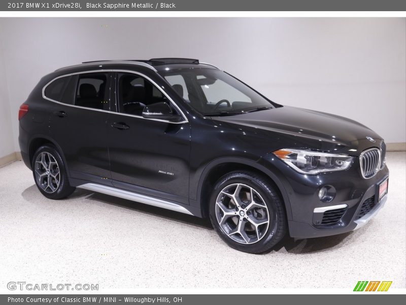 Black Sapphire Metallic / Black 2017 BMW X1 xDrive28i