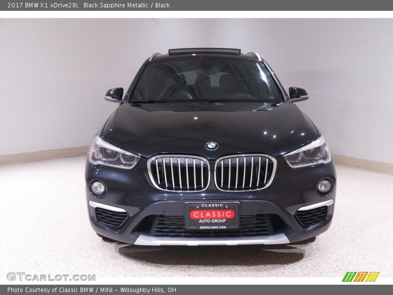 Black Sapphire Metallic / Black 2017 BMW X1 xDrive28i