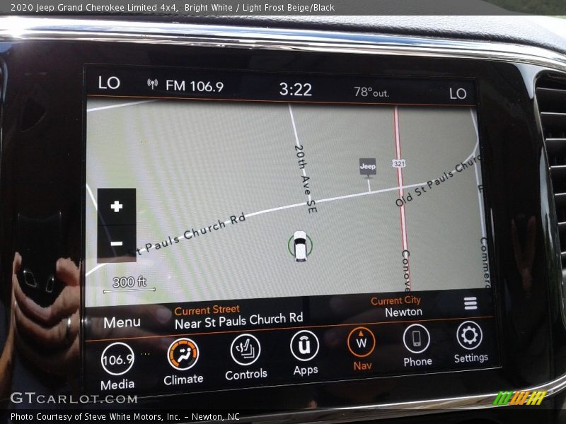 Bright White / Light Frost Beige/Black 2020 Jeep Grand Cherokee Limited 4x4
