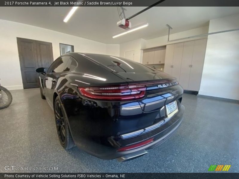 Jet Black Metallic / Saddle Brown/Luxor Beige 2017 Porsche Panamera 4