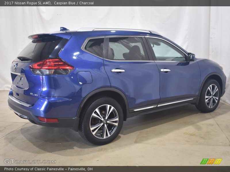 Caspian Blue / Charcoal 2017 Nissan Rogue SL AWD