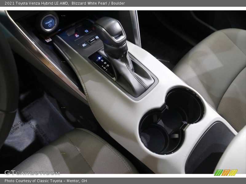 Blizzard White Pearl / Boulder 2021 Toyota Venza Hybrid LE AWD