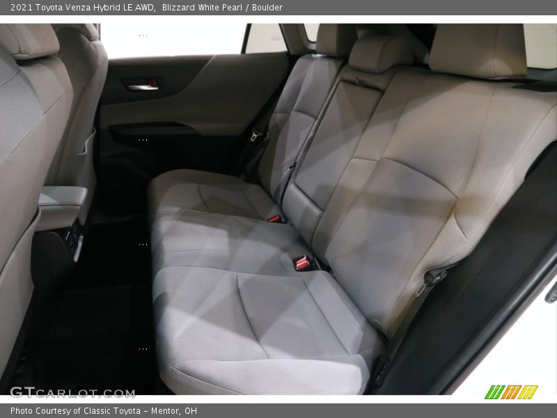 Blizzard White Pearl / Boulder 2021 Toyota Venza Hybrid LE AWD