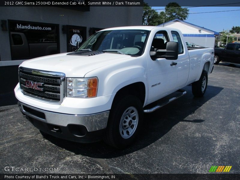 Summit White / Dark Titanium 2012 GMC Sierra 2500HD Extended Cab 4x4