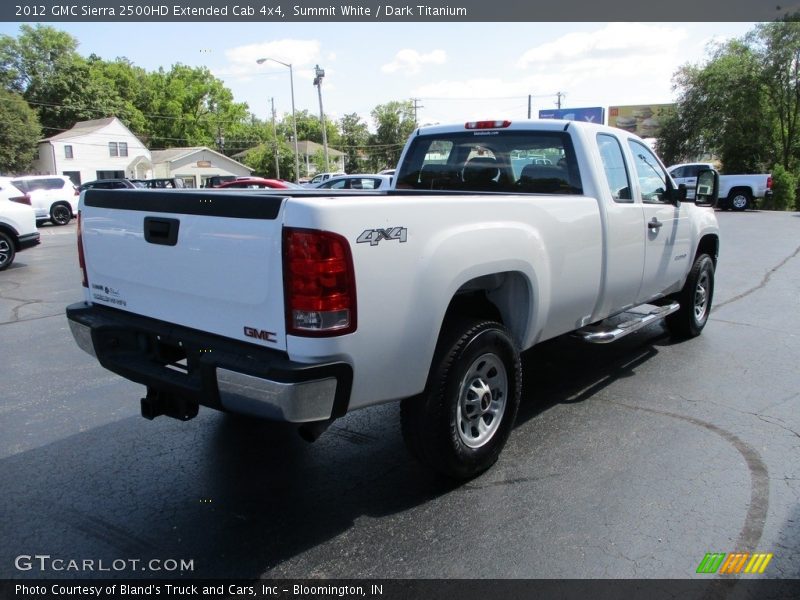 Summit White / Dark Titanium 2012 GMC Sierra 2500HD Extended Cab 4x4