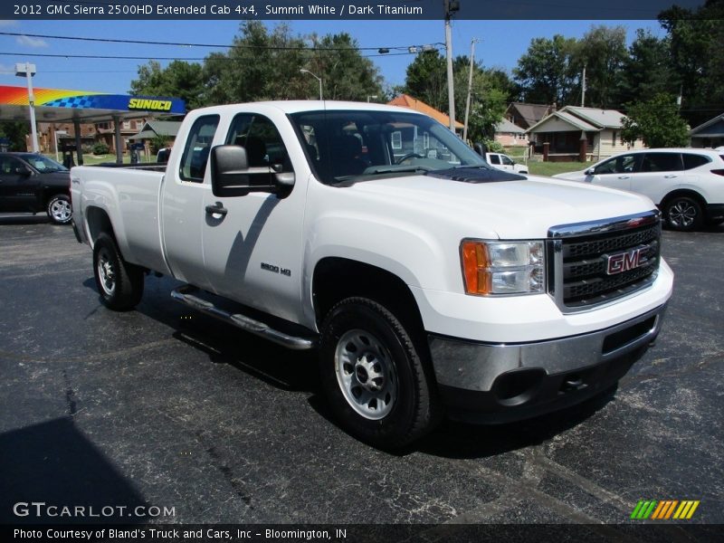 Summit White / Dark Titanium 2012 GMC Sierra 2500HD Extended Cab 4x4