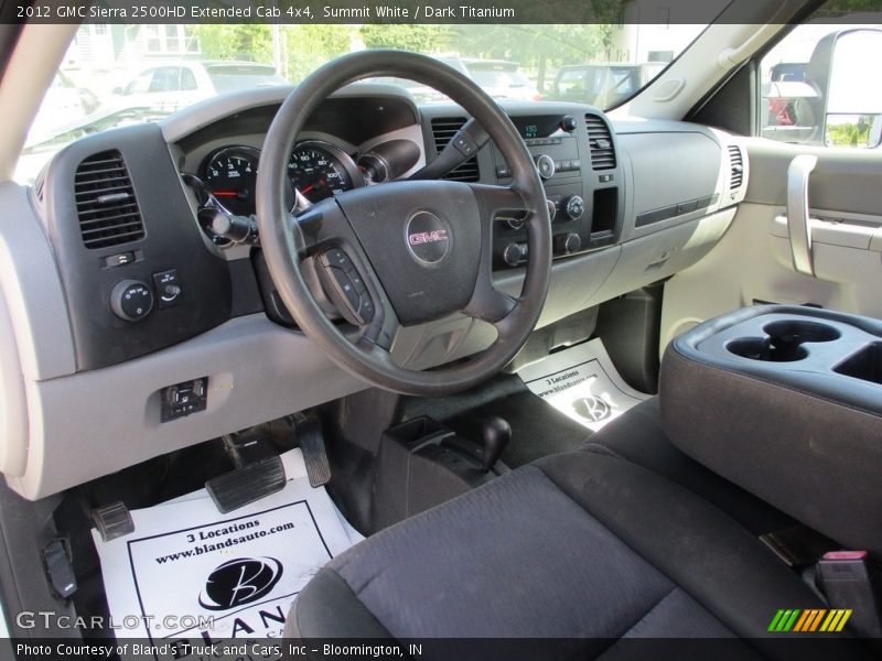 Summit White / Dark Titanium 2012 GMC Sierra 2500HD Extended Cab 4x4
