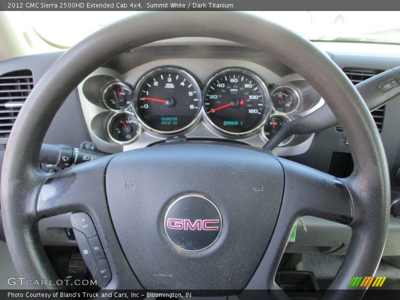 Summit White / Dark Titanium 2012 GMC Sierra 2500HD Extended Cab 4x4