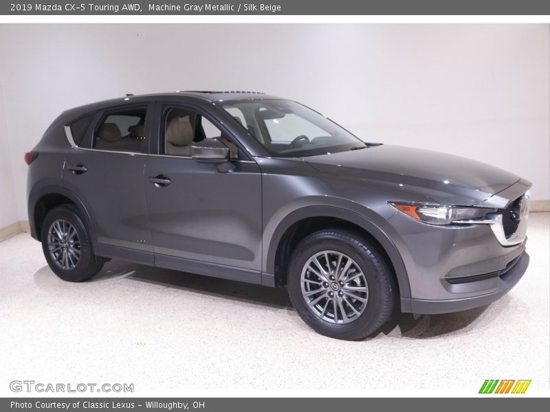 Machine Gray Metallic / Silk Beige 2019 Mazda CX-5 Touring AWD