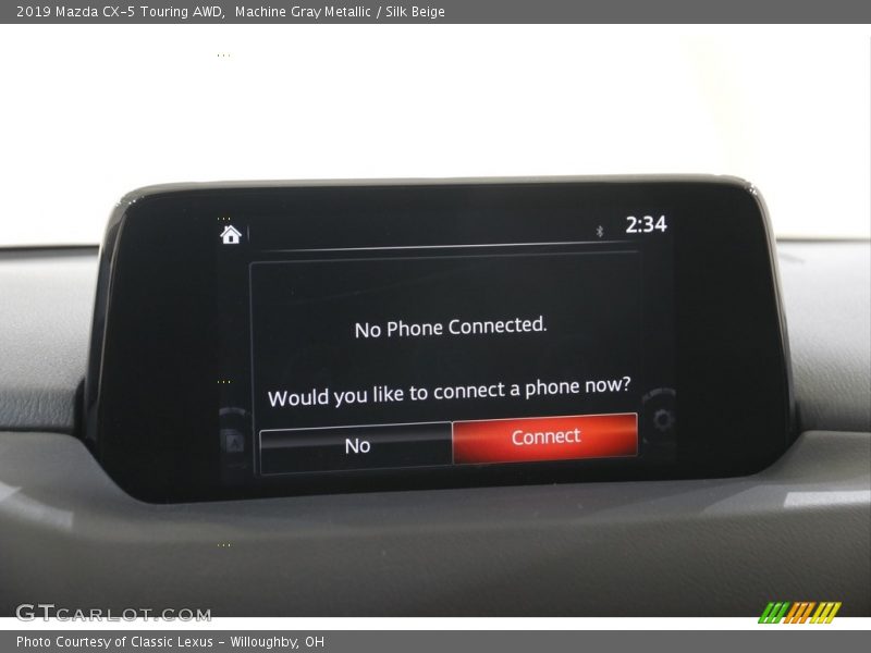 Machine Gray Metallic / Silk Beige 2019 Mazda CX-5 Touring AWD