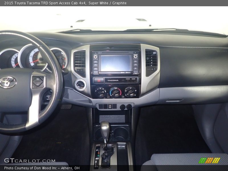 Super White / Graphite 2015 Toyota Tacoma TRD Sport Access Cab 4x4