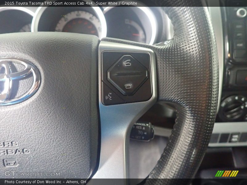 Super White / Graphite 2015 Toyota Tacoma TRD Sport Access Cab 4x4