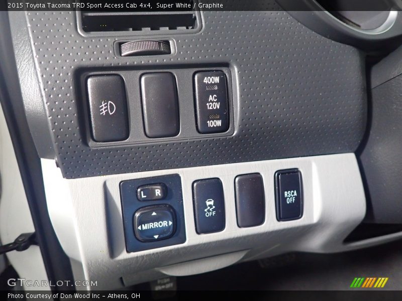 Super White / Graphite 2015 Toyota Tacoma TRD Sport Access Cab 4x4