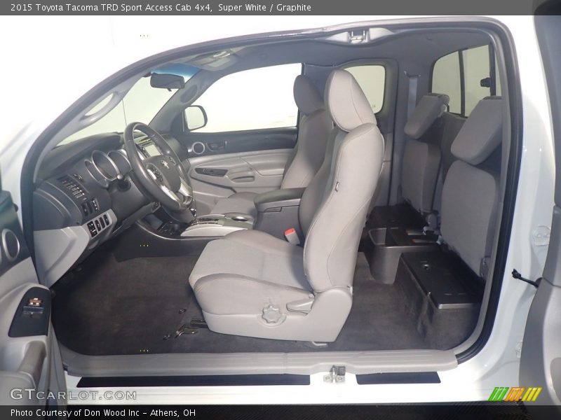 Super White / Graphite 2015 Toyota Tacoma TRD Sport Access Cab 4x4
