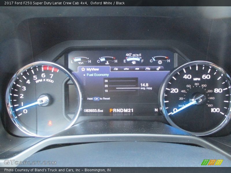 Oxford White / Black 2017 Ford F250 Super Duty Lariat Crew Cab 4x4