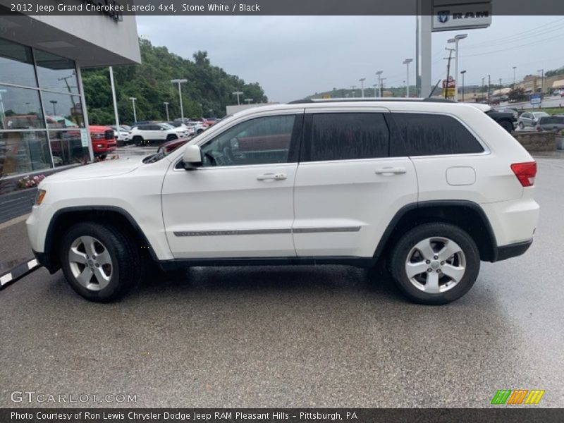 Stone White / Black 2012 Jeep Grand Cherokee Laredo 4x4