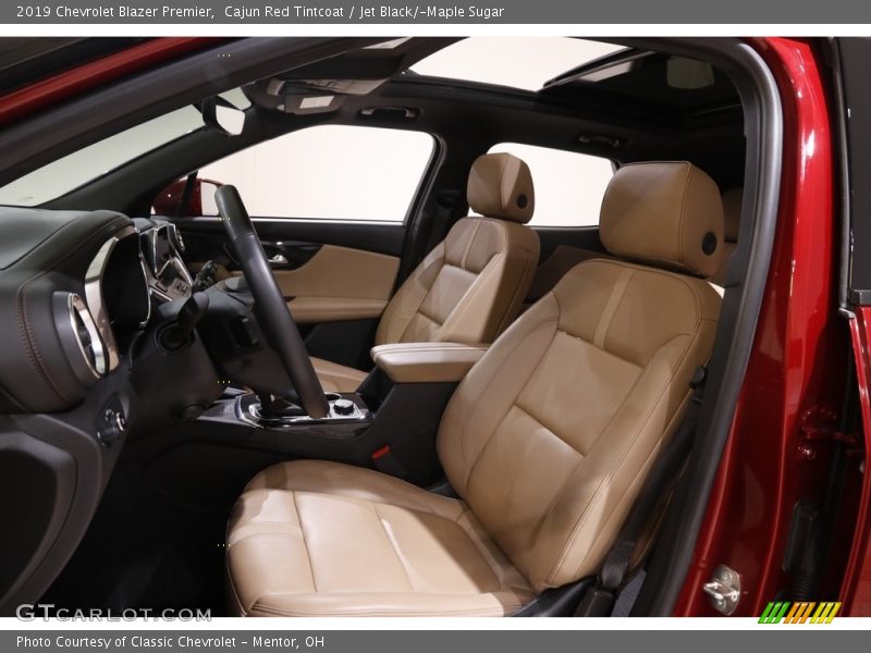 Front Seat of 2019 Blazer Premier