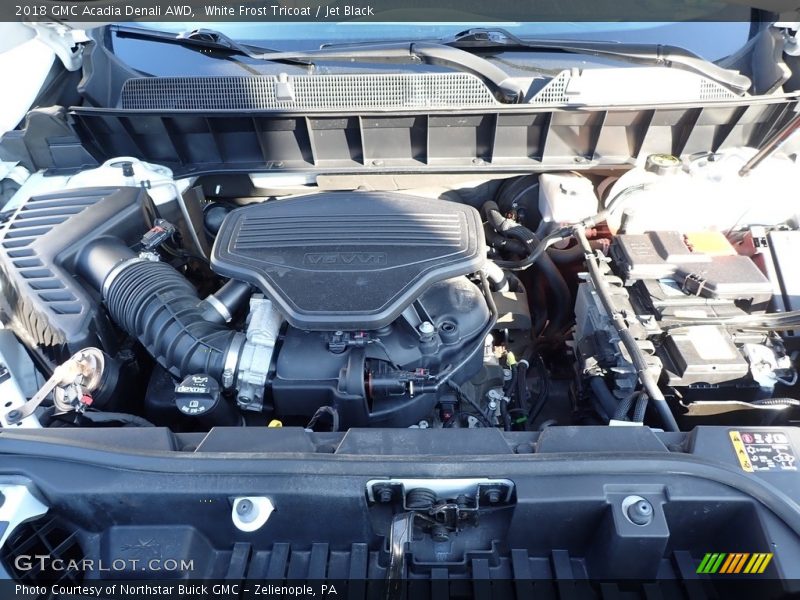 White Frost Tricoat / Jet Black 2018 GMC Acadia Denali AWD