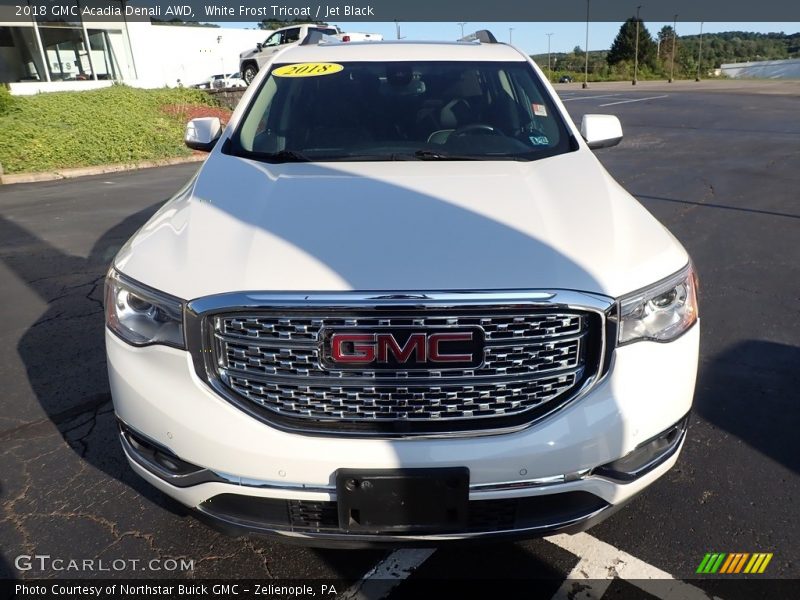 White Frost Tricoat / Jet Black 2018 GMC Acadia Denali AWD