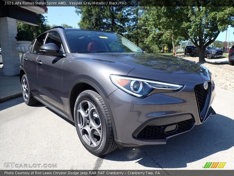 Front 3/4 View of 2021 Stelvio Sprint AWD