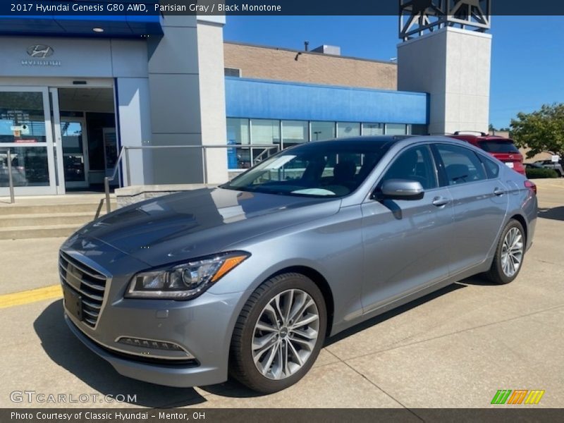 Parisian Gray / Black Monotone 2017 Hyundai Genesis G80 AWD