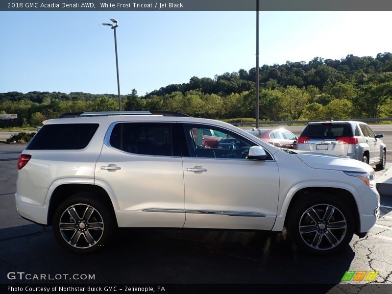White Frost Tricoat / Jet Black 2018 GMC Acadia Denali AWD