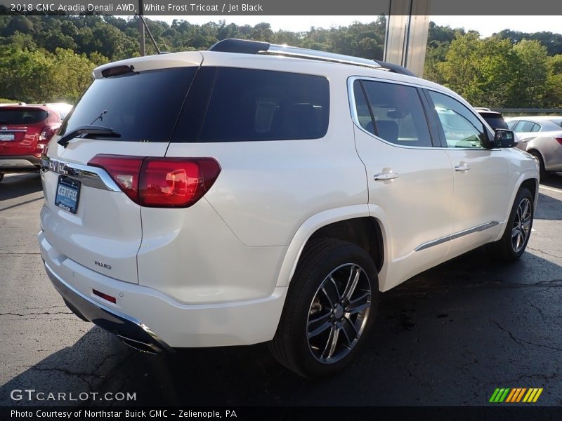 White Frost Tricoat / Jet Black 2018 GMC Acadia Denali AWD