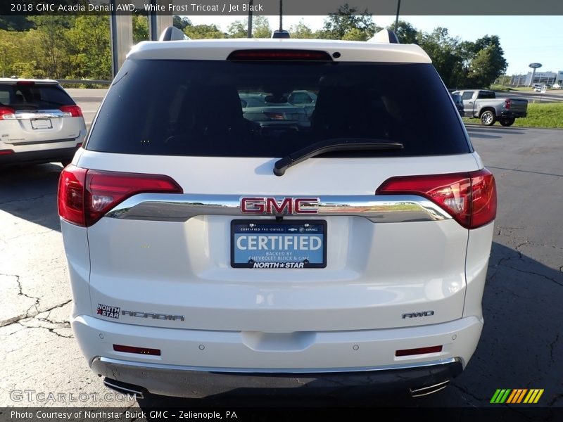 White Frost Tricoat / Jet Black 2018 GMC Acadia Denali AWD
