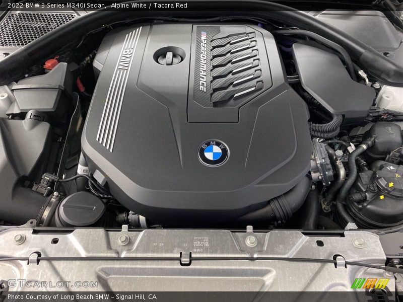 Alpine White / Tacora Red 2022 BMW 3 Series M340i Sedan