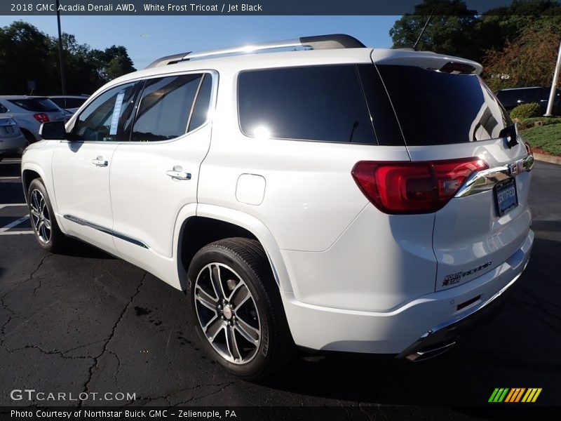 White Frost Tricoat / Jet Black 2018 GMC Acadia Denali AWD