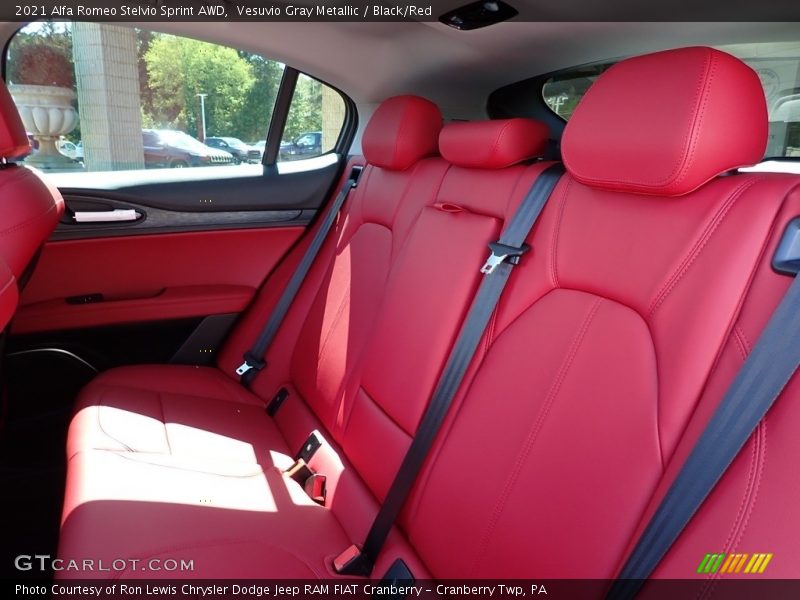 Rear Seat of 2021 Stelvio Sprint AWD