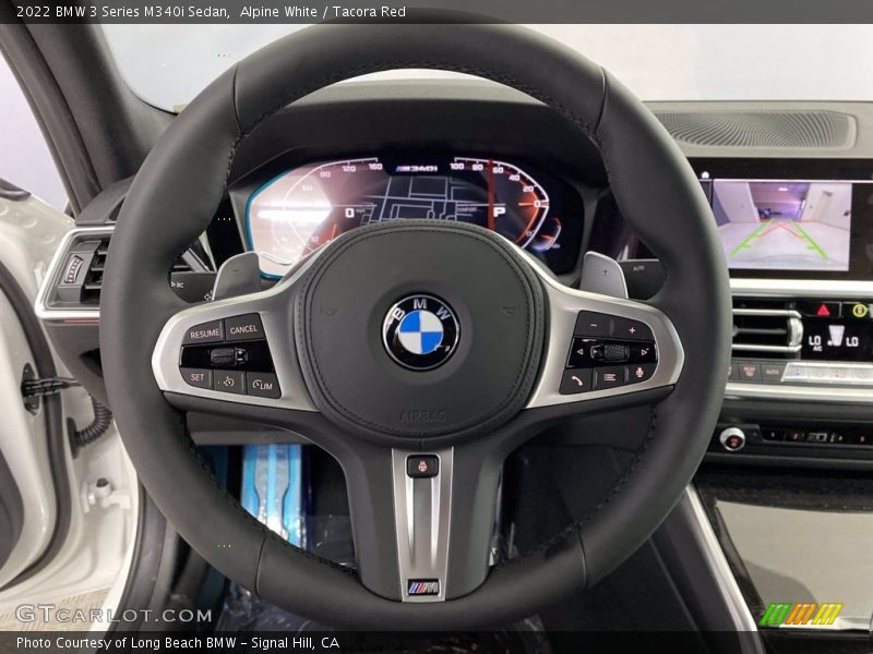 Alpine White / Tacora Red 2022 BMW 3 Series M340i Sedan