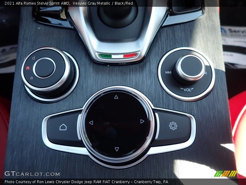 Controls of 2021 Stelvio Sprint AWD