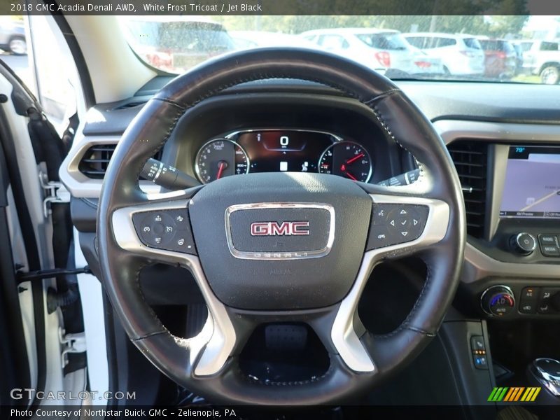 White Frost Tricoat / Jet Black 2018 GMC Acadia Denali AWD