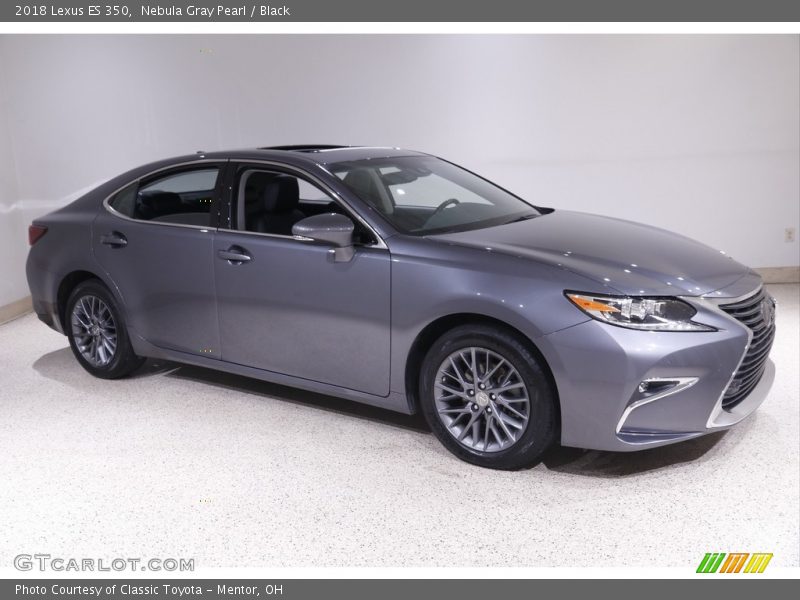 Nebula Gray Pearl / Black 2018 Lexus ES 350