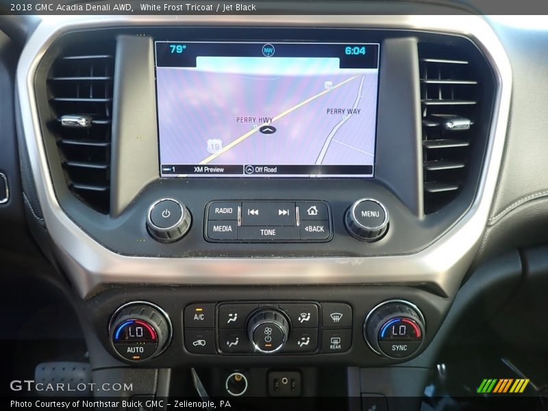 White Frost Tricoat / Jet Black 2018 GMC Acadia Denali AWD