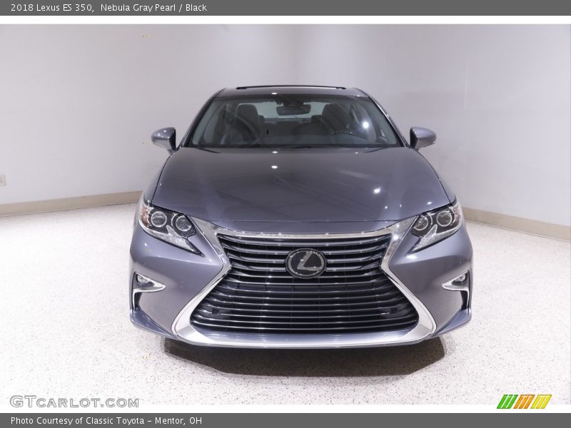 Nebula Gray Pearl / Black 2018 Lexus ES 350