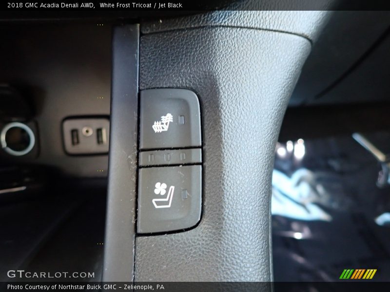 White Frost Tricoat / Jet Black 2018 GMC Acadia Denali AWD