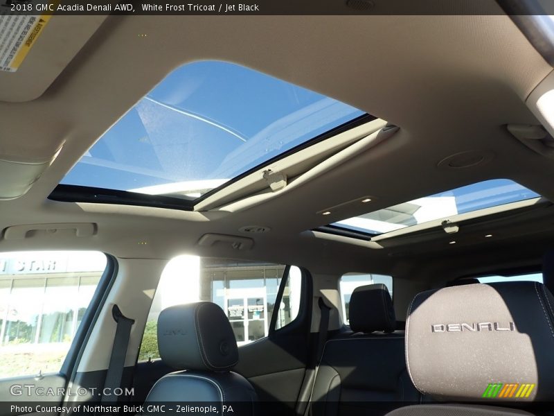White Frost Tricoat / Jet Black 2018 GMC Acadia Denali AWD