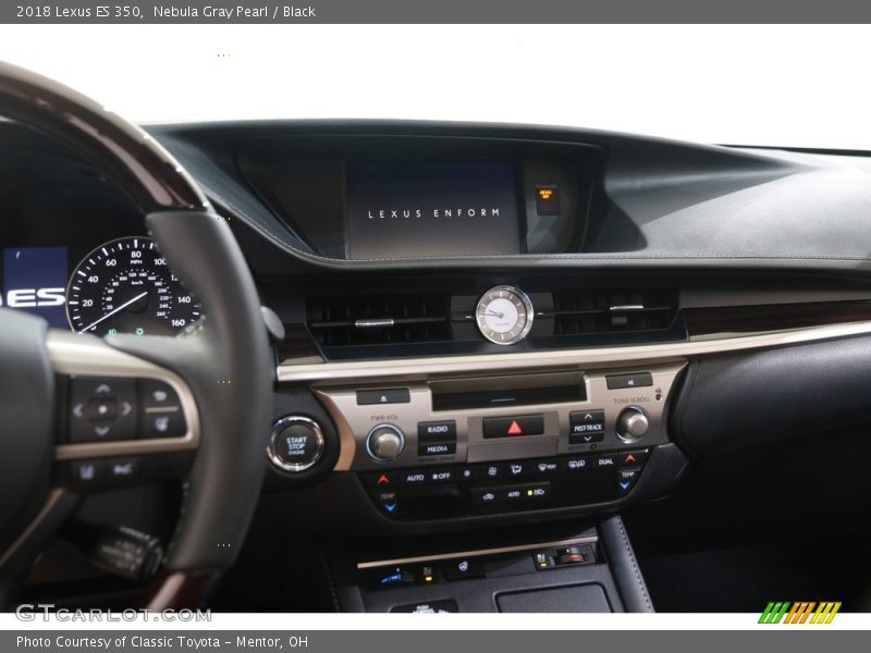 Nebula Gray Pearl / Black 2018 Lexus ES 350