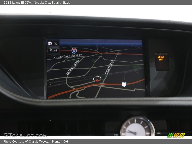 Nebula Gray Pearl / Black 2018 Lexus ES 350