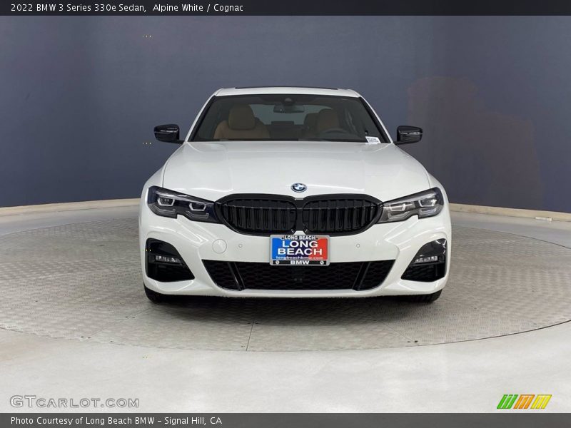 Alpine White / Cognac 2022 BMW 3 Series 330e Sedan