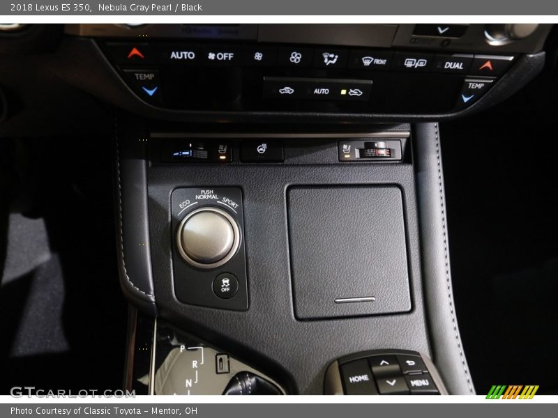Nebula Gray Pearl / Black 2018 Lexus ES 350