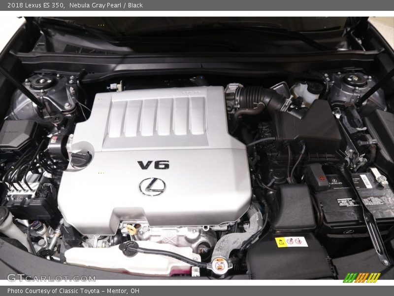 Nebula Gray Pearl / Black 2018 Lexus ES 350