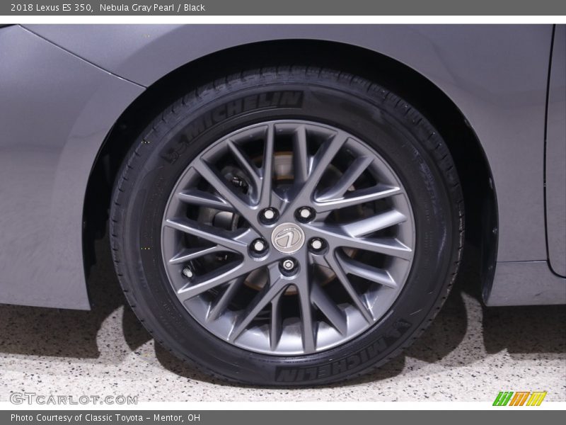 Nebula Gray Pearl / Black 2018 Lexus ES 350
